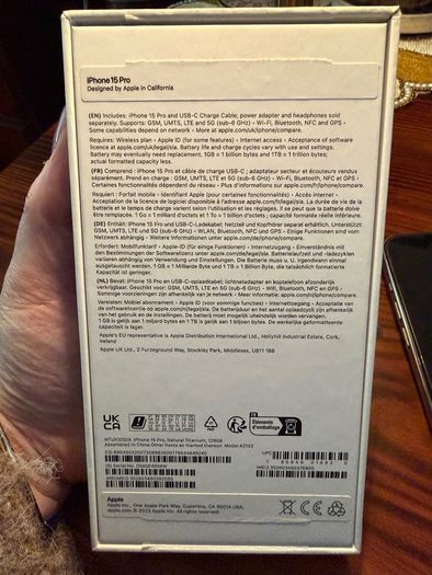 Apple iPhone 15 Pro 128GB Natural Titanium Unlocked