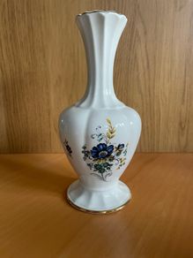 Royal Tara Ireland Blue Flowers Floral Small Vase Vintage 8"