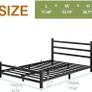 Floor 4ft6 Bed Frame With Headboard Image 2