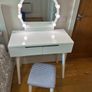 Dressing Table with Mirror & LED lights - Chair included Image 3