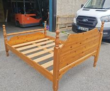Wooden bed frame