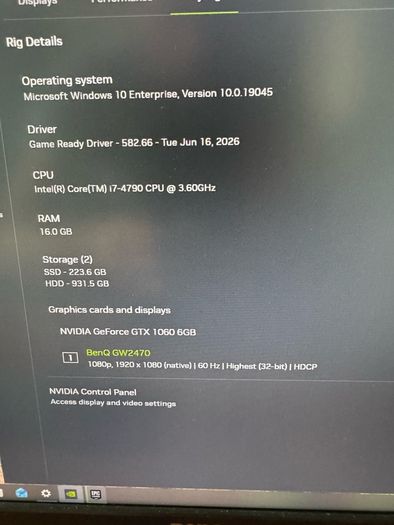 i7 game pc + monitor