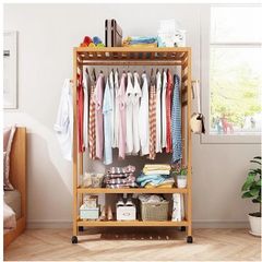 BRAND NEW Rolling Clothes Racks Garment Racks Hanging Heavy Duty with Shoe Clothing Storage Organizer Shelves