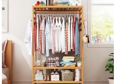 BRAND NEW Rolling Clothes Racks Garment Racks Hanging Heavy Duty with Shoe Clothing Storage Organizer Shelves