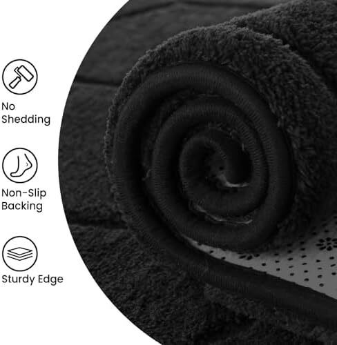 Rugs Living Room 140x200,3D Black Area Rugs for Bedroom,Extra Large Rugs for living room,Machine Washable Anti Slip