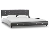 Bed Frame Grey Faux Leather 150x200 cm