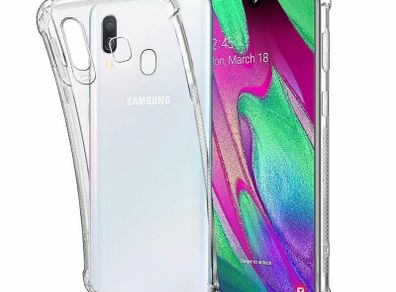 Clear Silicone Case For Samsung Galaxy A40 Shockproof Back Cover TPU