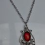 Gothic Triple Moon Goddess Pendant Necklace Image 3