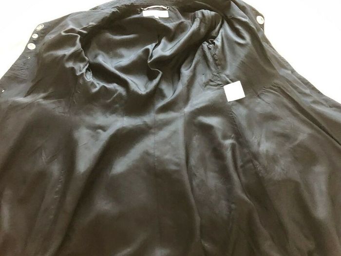 Rare Vintage Karen Millen Black Long Mac Trench Coat