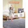 Indoor Plush Area Rugs, 2.44 x 3.05m Plush Carpet, Area Rugs Furry with Long Plushs Pile, Thick & Durable High-Pile Rug for High-Traffic Areas, Non-Shedding & Non-Slip Backing, Blue-Gray Image 3