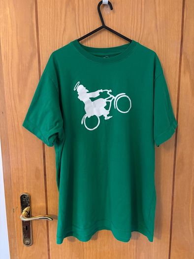 Hairy Baby Christ on a Bike T-Shirt XL