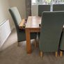 dining table and 8 leather chairs Image 5