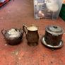 Mixed Candleholders, Pewter & Silver Styling Props Image 2