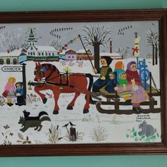 Zuzana Chalupova/ Maud Lewis Naive Art Original Folk Art Paintings