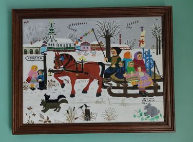 Zuzana Chalupova/ Maud Lewis Naive Art Original Folk Art Paintings