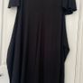 Uniqlo X JW Anderson Knotted Black Midi Dress. Size L. Adjustable Knot Image 2