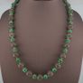 Antique Venetian Style Stripe & Chevron Glass Beads Necklace Image 7