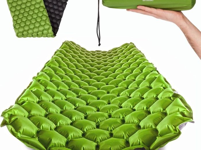 Camping Mat Inflatable Sleeping Mat - Ultralight Sleeping Pad, Compact & Lightweight Camping Mattress for Backpacking, Hiking,Outdoor - Airpad,Inflating Bag, Carry Bag, Repair Kit (FREE POSTAGE)