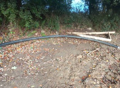 twin heating insulated pipe 2x1inch