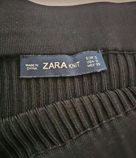 Zara Black Knit Skirt