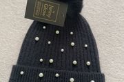 Black with pearls ladies hat