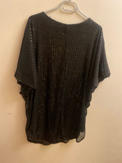 NEW black sparkly blouse (approx size 22-24)