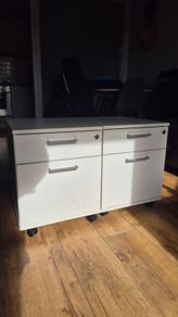Pair of White IKEA Office