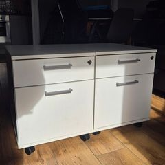 Pair of White IKEA Office