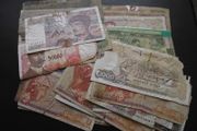 44 Damaged Notes from Worldwide