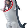 Inflatable Costume Full Body Shark Air Blow-up Deluxe Halloween Costume - Adult Size Image 2