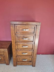 5 Drawer Hardwood Tallboy
