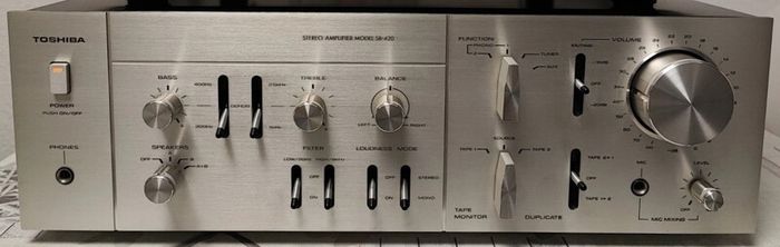 Set From 1977 Amplifier TOSHIBA SB-420 + Tuner Toshiba ST 420, exelent condition, working good.
