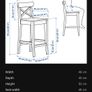 kitchen stools rosentorp 63cm height Image 6