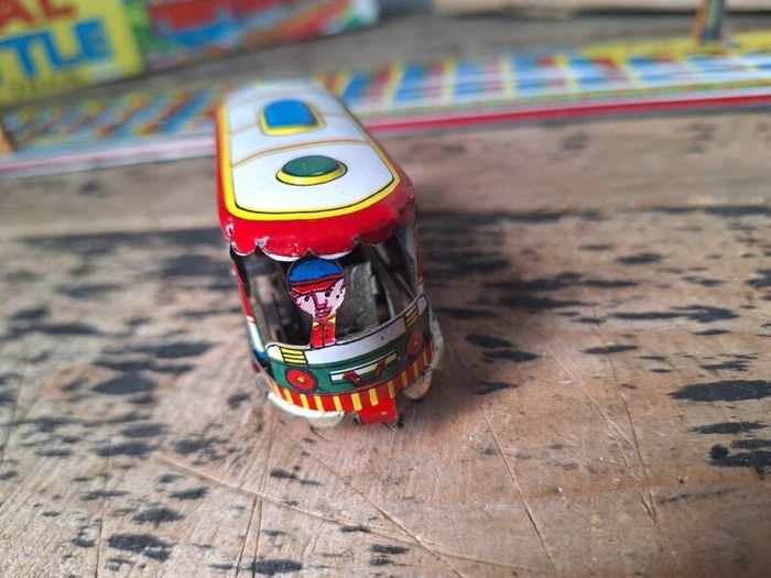 Vintage Local Shuttle Tin Toy Train Set