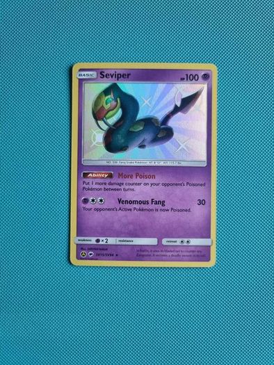 Seviper Pokemon Card from Hidden Fates Shiny Vault (SV15/SV94)