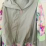 Helen Steele grey and floral Jacket with hood that folds into the collar Image 2