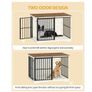 2 Doors Indoor Dog Cage for Large Dogs, 110 x 65 x 81 cm Image 3