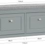 Shoe storage bench  Cabinet Free delivery Image 6
