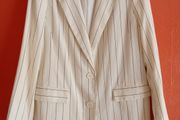 Creamy/White Striped Jacket