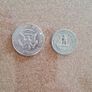 1968 D. Half Dollar Kennedy and 1969 Liberty quarter dollar Image 4