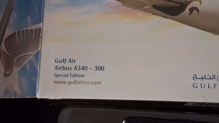 Herpa Wings 1:500 Gulf Air Airbus A340-300 Diecast Model #507455 A40-LG
