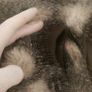 Fur leather coat.New.size 10 Image 7