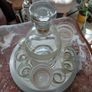Vintage French liquor service set with mirrored serving tray Image 4
