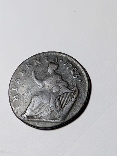 Irish 1723 Wood's Halfpenny.