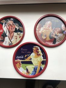 Coca Cola Metal Coasters