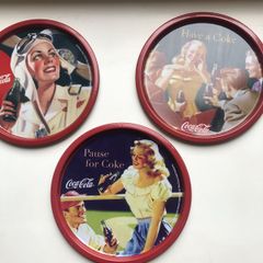 Coca Cola Metal Coasters