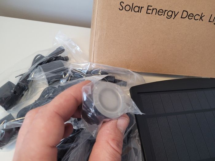 8 Solar Deck LED Lights (warm white) IP65