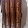 Royal Mail Lot of 4 Brown Presentation Pack (Also suit First Day Covet/ Banknotes or postcards) Album with slipcase and 10 Pages. Image 2