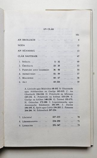 Clar Saothair - Mairtin O Cadhain - Irish Language Book