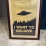 Framed X-files 'I want to believe' Poster Image 4